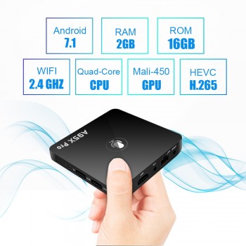 A95X Pro Google TV Box Smart Android 7.1 TV Box  2GB 16GB Voice Remote Control Amlogic S905W Google Player Store Netflix Youtube