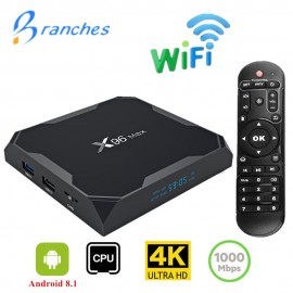 X96 Max TV BOX Android 8.1 Smart Amlogic S905X2 Quad Core 4GB 64GB 2.4Gamp;5GHz Wifi BT 1000M H.265 4K Set top box X96Max mini box