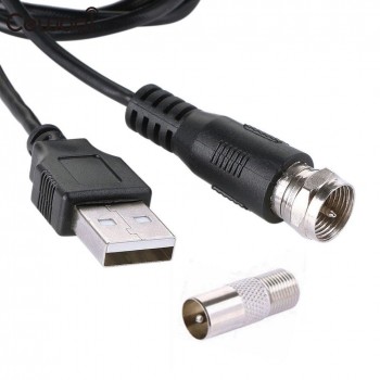 Antenna Amplifier with USB Power Supply F Port/Tv Port 1080P TV Signal Booster HDTV Box Cable Booster Antenna Booster