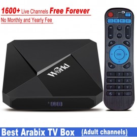 IPTV Box Free Lifetime IPTV Subscription No Monthly Fee 1600+ Channels 2G 16G Smart Android 7.1 TV Box  Arabic IPTV Free Forever