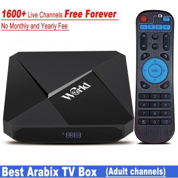 IPTV Box Free Lifetime IPTV Subscription No Monthly Fee 1600+ Channels 2G 16G Smart Android 7.1 TV Box  Arabic IPTV Free Forever