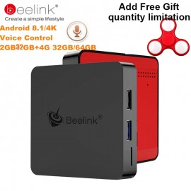 Beelink GT1 Mini TV Box Android 8.1 Voice Control Amlogic S905X2 TV Box 4G DDR4 32G BT 4.0 Dual Wifi HDMI 2.0 4K Set-Top Box