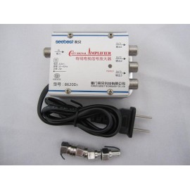 45Mhz to 860MHz 1 To 3 Way CATV Cable TV Signal Amplifier AMP Antenna Booster Splitter Set Broadband Home Tv Equipments