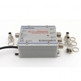 3 Way CATV Cable TV Signal Amplifier AMP Antenna Booster Splitter Set Broadband Home Tv Equipments 45Mhz to 860MHz