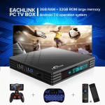EACHLINK H6 Mini Smart TV Box Allwinner H6 3GB RAM + 32GB ROM 2.4G WiFi 100Mbps USB3.0 BT4.1 Support 6K H.265