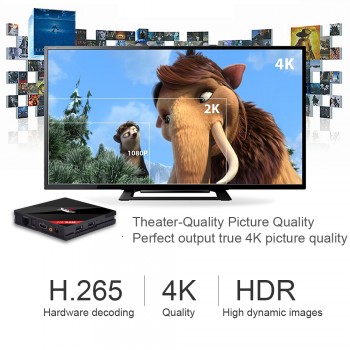 PULIERDE H96 PRO Plus 2GB 16GB Smart Android 7.1 TV Box Amlogic S912 Octa Core 2.4GHz/5.8GHz Wifi 4K BT4.1 PRO+ Set Top Box