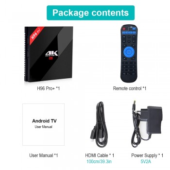 PULIERDE H96 PRO Plus 2GB 16GB Smart Android 7.1 TV Box Amlogic S912 Octa Core 2.4GHz/5.8GHz Wifi 4K BT4.1 PRO+ Set Top Box