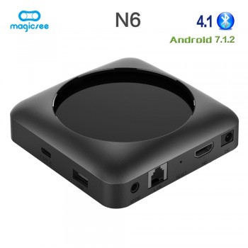 Magicsee N6 Max RK3399 Android 7.1 TV BOX 4G 32G Rom 2.4+5G Dual Wifi 1000M LAN Bluetooth 4.1 Smart Box 4K Set Top Box