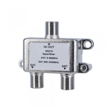 Kebidu 2 Way Cable Satellite Splitter TV Signal Satellite Sat Coaxial Diplexer Combiner Splitter Combiners Cable Switch Swi