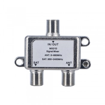 Kebidu 2 Way Cable Satellite Splitter TV Signal Satellite Sat Coaxial Diplexer Combiner Splitter Combiners Cable Switch Swi
