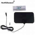 kebidumei Indoor Free Digital TV Antenna HDTV Antena TV Aerial 50 Miles HD TV VHF UHF DVB-T2 Analog Interior Antennas Amplifier