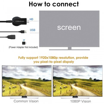 MiraScreen OTA TV Stick Smart TV HD Dongle Wireless Receiver DLNA Airplay Miracast oneanycasting PK Chromecast 2 for phone TV