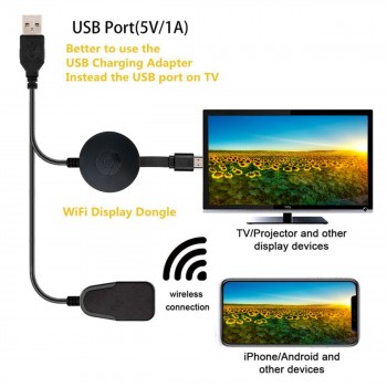 Kebidumei G2 TV Stick Dongle Anycast Crome Cast HDMI Wireless WiFi Display Receiver Miracast Google Chromecast 2 Mini PC Android