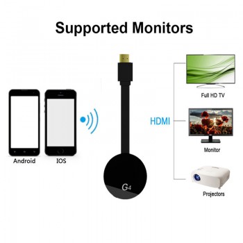 G4 Wireless TV Stick HDMI Display Wifi Receiver Dongle Adapter For iPhone X 8 7 6 IOS Andriod for Google Chromecast 2