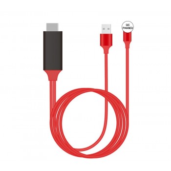 HDMI 2M Cable For Apple iPhone X 8 8 plus 7 7 Plus 6 6s 5 5s 5S For  Cable Adapter HDTV TV 8 Pin HD1080P Adapter HDMI