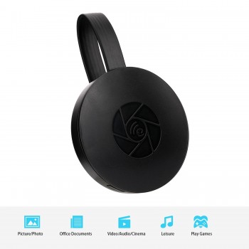 Wireless Display Dongle,WIFI Portable Display Receiver 1080P HDMI Miracast Dongle for iOS iPhone iPad/Mac/Android Smartphones