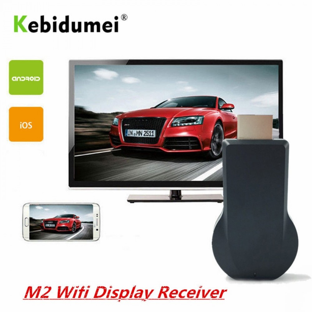 Kebidumei 1080P AnyCast M2 Plus Airplay WiFi Display TV Dongle Receiver HDMI TV Stick Android Miracast For PC PK Chromecast