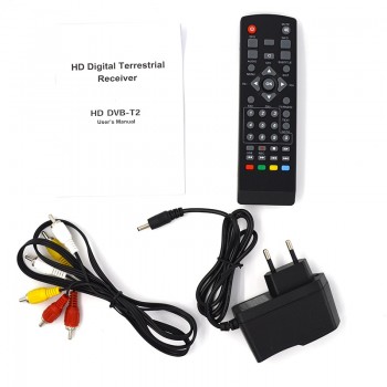 WiFi HD DVB-T2 Digital Terrestrial Receiver Set-top Box with Multimedia Player H.264/MPEG-2/4 Compatible with DVB-T for TV HDTV