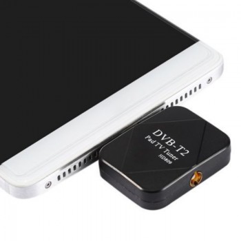 For Android 1pc High Definition DVB-T2 Micro USB Dongle Digital HD TV Tuner Receiver With 2 Antenna Supports DVB-T/T2 Mayitr