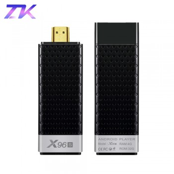 Mini PC X96S Android 8.1 TV Stick DDR4 4GB RAM 32GB ROM Amlogic S905Y2 2.4amp;5G Dual WIFI BT4.2 H.265 4K HD Smart TV Box PK H96