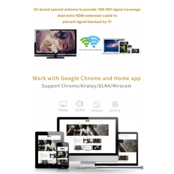 G5 Chromecast Wifi Display Dongle Receiver Full 1080p HDMI Miracast Chrom cast DLNA AirPlay for Chromecast