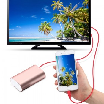 kebidumei HDMI Cable HD 1080P Adapter For Lighting Cable Adapter HDTV TV 8 Pin For Apple iPhone X 8 plus 7 plus