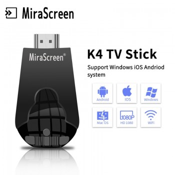 Mirascreen K6 4k HD quality 4K*2K HD 2.4G/5G Dual Band PC Android TV stick pk K4 Adapter TV dongle Miracast any cast chromecast