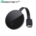 Robotsky G5 Wireless Wifi Display Dongle Receiver Full-HD 1080p HDMI Miracast Chrom cast DLNA AirPlay for Google Chromecast