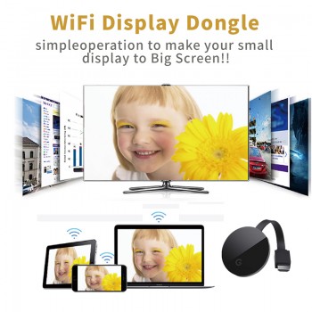 Robotsky G5 Wireless Wifi Display Dongle Receiver Full-HD 1080p HDMI Miracast Chrom cast DLNA AirPlay for Google Chromecast