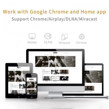 Robotsky G5 Wireless Wifi Display Dongle Receiver Full-HD 1080p HDMI Miracast Chrom cast DLNA AirPlay for Google Chromecast