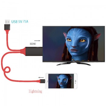 1080P Full-HD HDMI Mirroring Airplay Cable Lighting to HDTV cable For IOS Smart Phone HDMI USB Wired TV Stick for iPhone Series