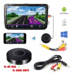 Car Auto Media DLNA Miracast Airplay Screen Mirroring Dongle TV Stick Digital Wireless HDMI AV RCA Output Video Streamer Display
