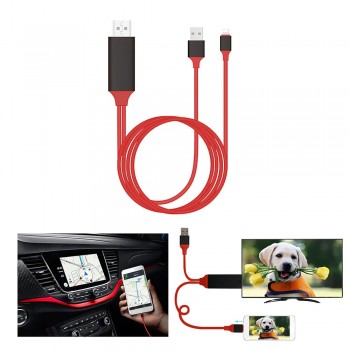 Rovtop 2M USB HDMI Cable For iPhone X 8 7 Plus 6 6s 5 5s 5S For Lighting Cable Adapter HDTV TV Ipad 8 Pin HD1080P Adapter Z25