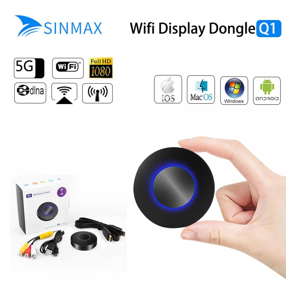 2018 Q1 Miracast TV Stick WIFI Display Dongle HDMI 1080P TV Stick WIFI Display Receiver Dongle For IOS Andriod Windows