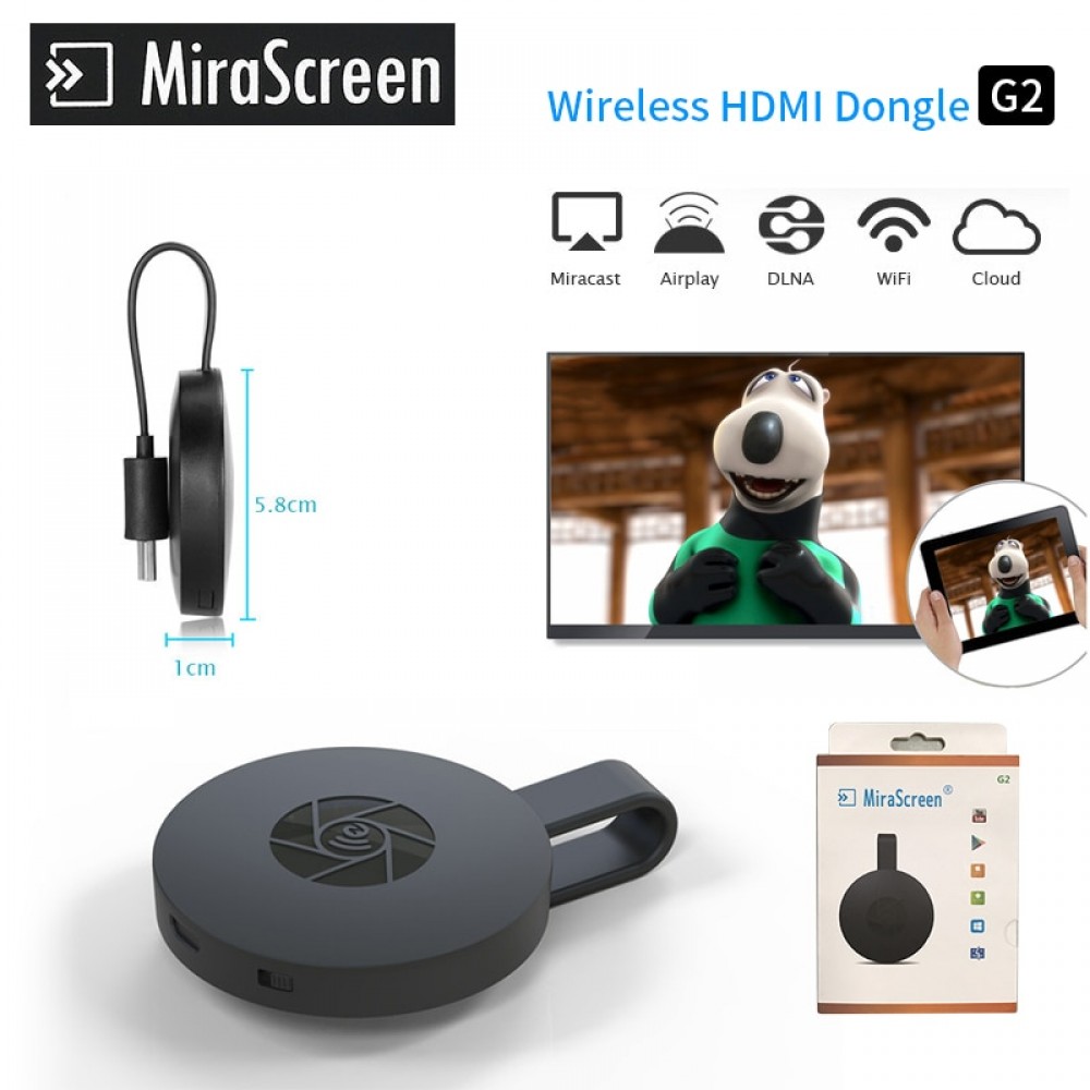G2 Wireless AIR Play Wifi Display HDMI Dongle Mirascreen TV Stick Mirroring Receiver Support IOS Miracast For Iphone