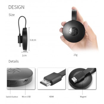 MiraScreen G2 MINI PC Android Media Player TV Stick Push cast Wifi Display Receiver Dongle Android DLNA Wireless Air play