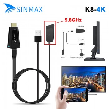 4K 3840*2160 TV Stick Wireless Media Streaming HDMI miracast youtube 2.4G/5.8G  wifi tv Dongle airplay for andriod ios