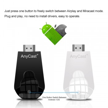 AnyCast K4-1 TV Stick Android Wireless WiFi DisplayTV Dongle Receiver 1080P HD Miracast Airplay DLNA Mirroring