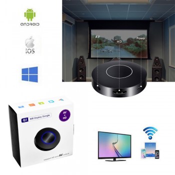 Auto Car Media DLNA Miracast Airplay Screen Mirroring TV Stick Chromecast Wireless HDMI AV RCA Video Streamer Display Dongle
