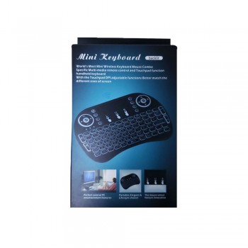 ZKMAGIC I8 2.4GHz Mini Wireless Backlit Keyboard Touchpad Mouse LED Backlit AAA*2 Battery for Smart TV Mini PC