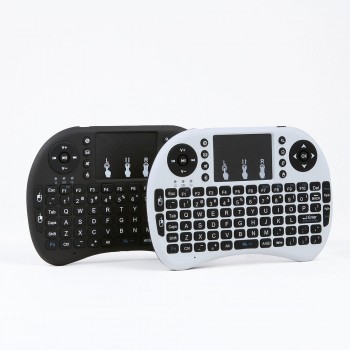 ZKMAGIC I8 2.4GHz Mini Wireless Backlit Keyboard Touchpad Mouse LED Backlit AAA*2 Battery for Smart TV Mini PC