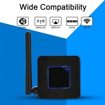 2.4G/5G Q4 HDMI+AV Output Mirroring Dongle H264/H265/1080P DLNA Online Push Wireless Screen Mirroring Dongles