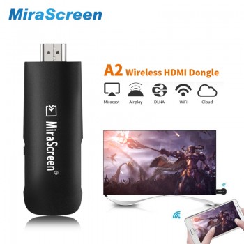 MiraScreen A2 Wireless HDMI Dongle  2.4GHz WiFi Display Receiver 1080P  Media TV Stick Support Miracast Airplay DLNA Linux