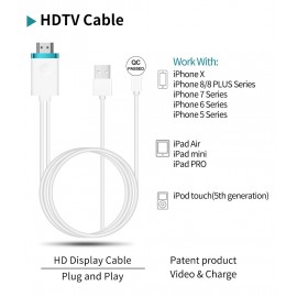 MiraScreen Stick HD tv Cable for apple USB Screen Mirroring TV Dongle 1080P HD cromecast for iphone 6s plus iphone8 7plus x ipad