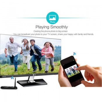 Wecast 2.4/5G Wireless WIFI Miracast Airplay DLNA Display TV Dongle RK3036 Mirroring 1080P HDMI Streaming Media Adapter