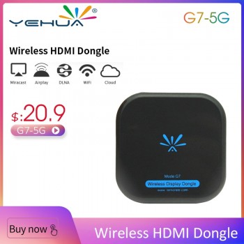 New TV Stick G7 5Ghz High Speed WiFi Display TV Dongle Support Miracast Airplay DLNA for Apple Android