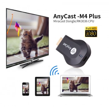 Anycas M4 plus HDMI Media Video Streamer Wi-Fi Display Receiver dongle 1080P TV Stick adapter for Android vs Mira Chrome cast 2