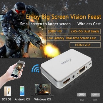 Wireless HDMI Dongle miracast 2.4/5G 1080P WiFi Media display wifi display wireless adapter tv stick Miracast Airplay DLNA