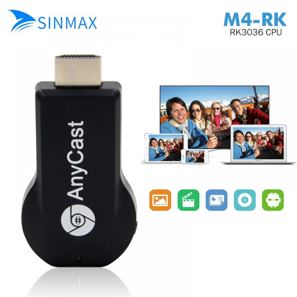 Anycast M4 plus 1080P Wireless HDMI Media Video Wi-Fi Display dongle mini pc Android TV Stick adapter  DLNA Airplay Miracast