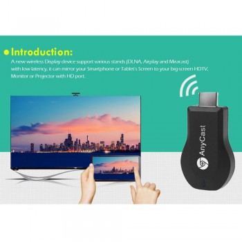 2pcs/lot AnyCast M2 Plus 1080P TV Stick Wireless WiFi Display Dongle Receiver HD Interface DLNA Airplay Miracast for Smart Phone